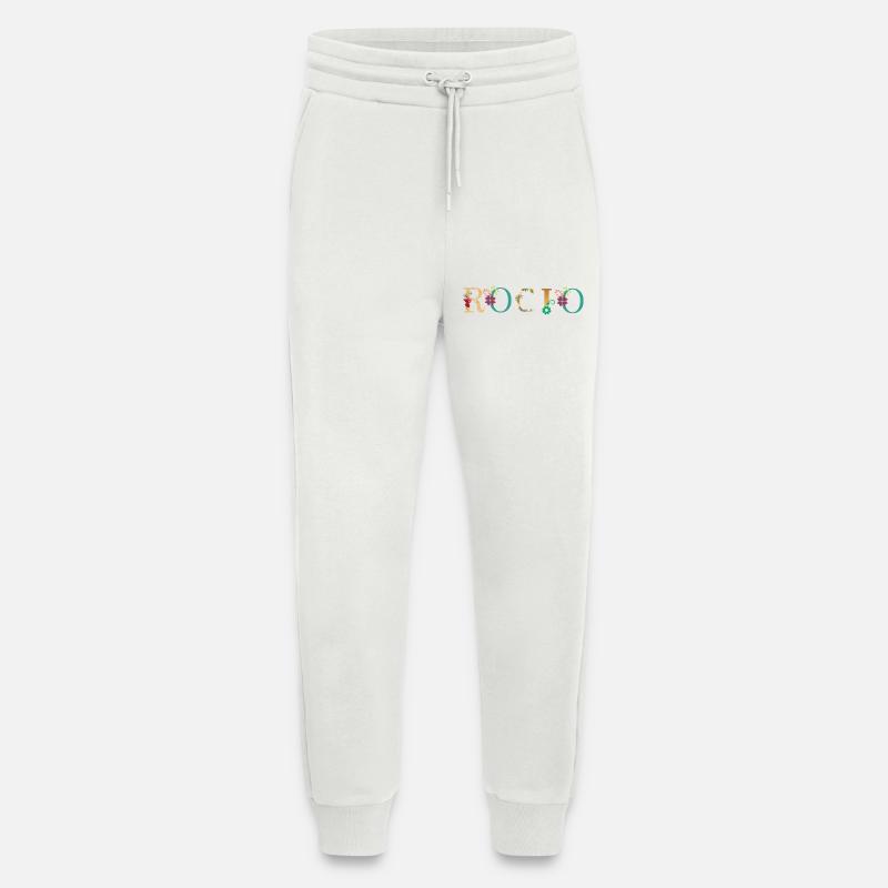 ROCIO Name mit Blumen geschmückt - Jogginghose - made by SPREAD - OFF WHITE