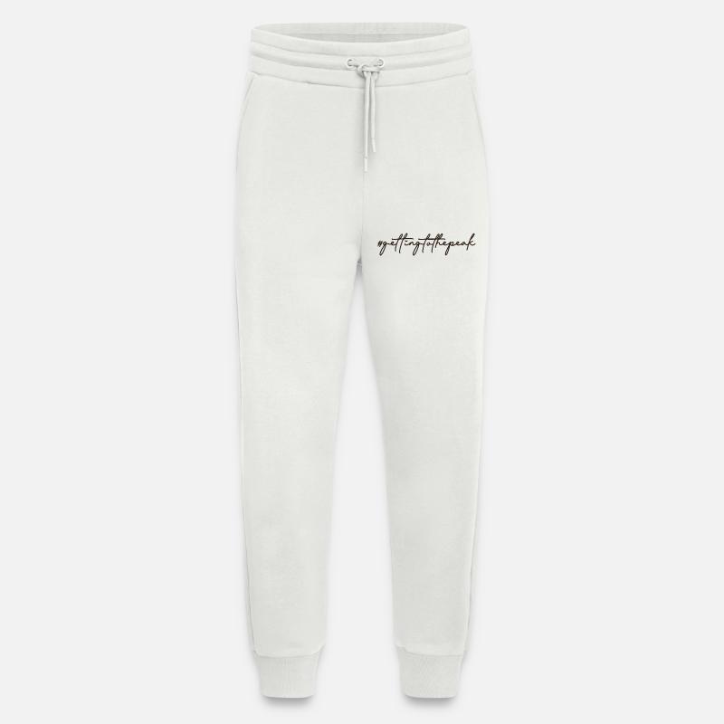 #gettingtothepeak – Votre chemin vers le sommet ⛰️ - Pantalon de jogging bio décontracté fabriqué en UE - OFF WHITE