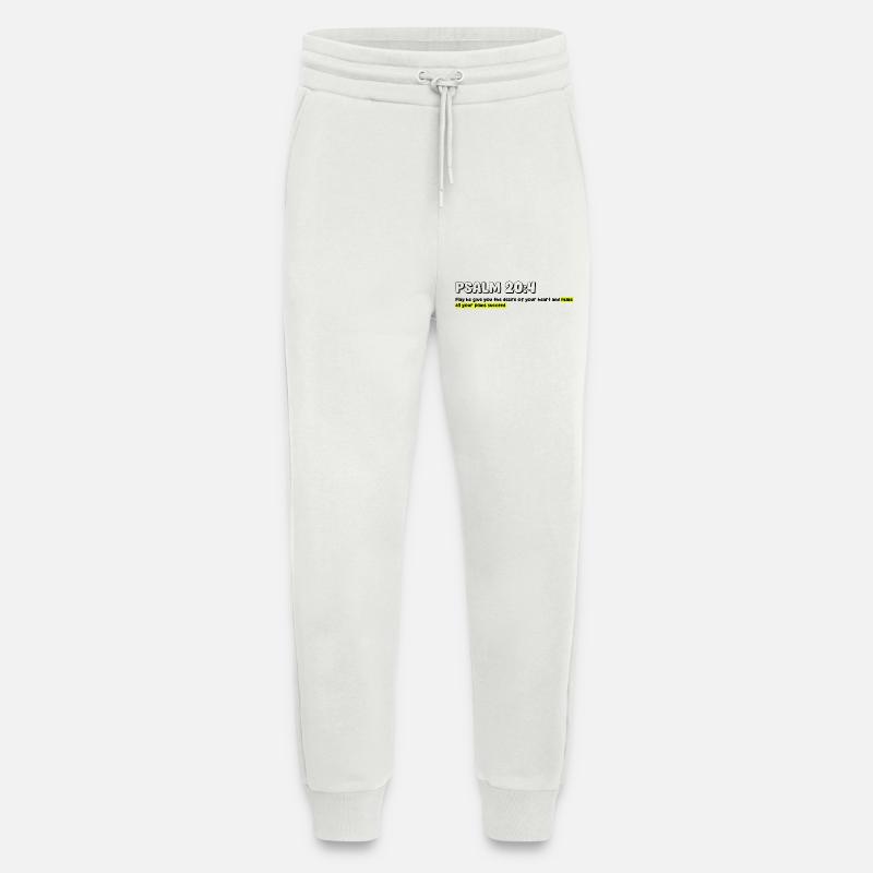 Abstract Geometric Pattern on Bright Background - Jogging Pants - made by SPREAD  - OFF WHITE