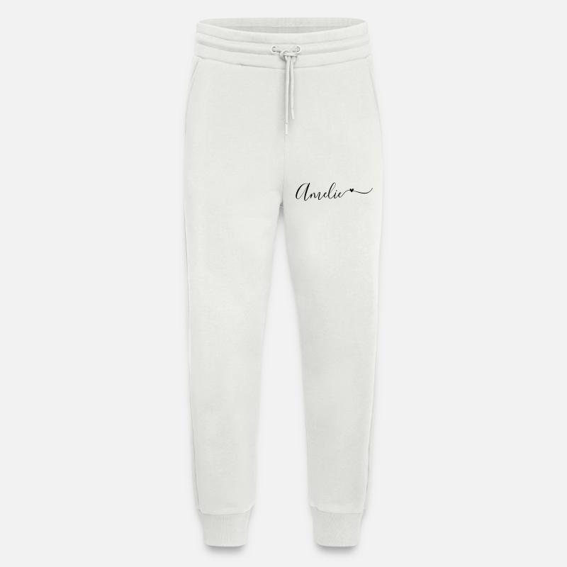 Amelie Name Vorname Dekorativ - Jogginghose - made by SPREAD - OFF WHITE