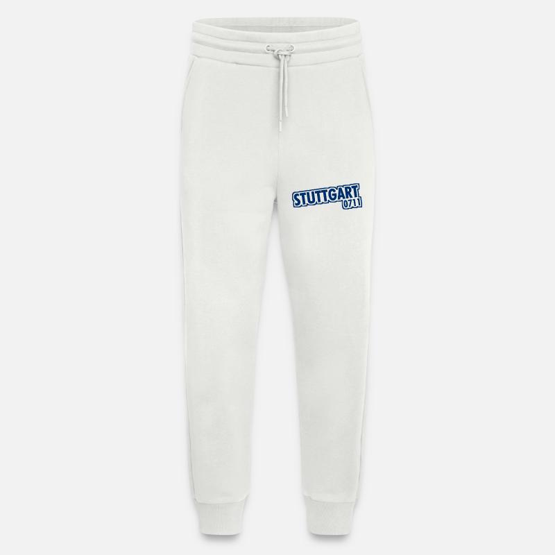 Stuttgart - 0711 - Area Code - Baden-Württemberg - Jogging Pants - made by SPREAD  - OFF WHITE