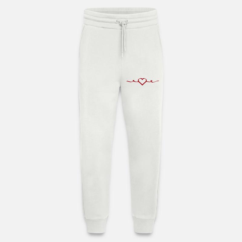 rotes herz rot Geschenk Valentinstag - Jogginghose - made by SPREAD - OFF WHITE