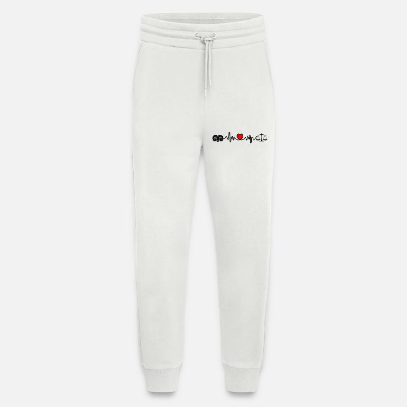 Herzfrequenz-Cardio-Ram-Skala - Jogginghose - made by SPREAD - OFF WHITE