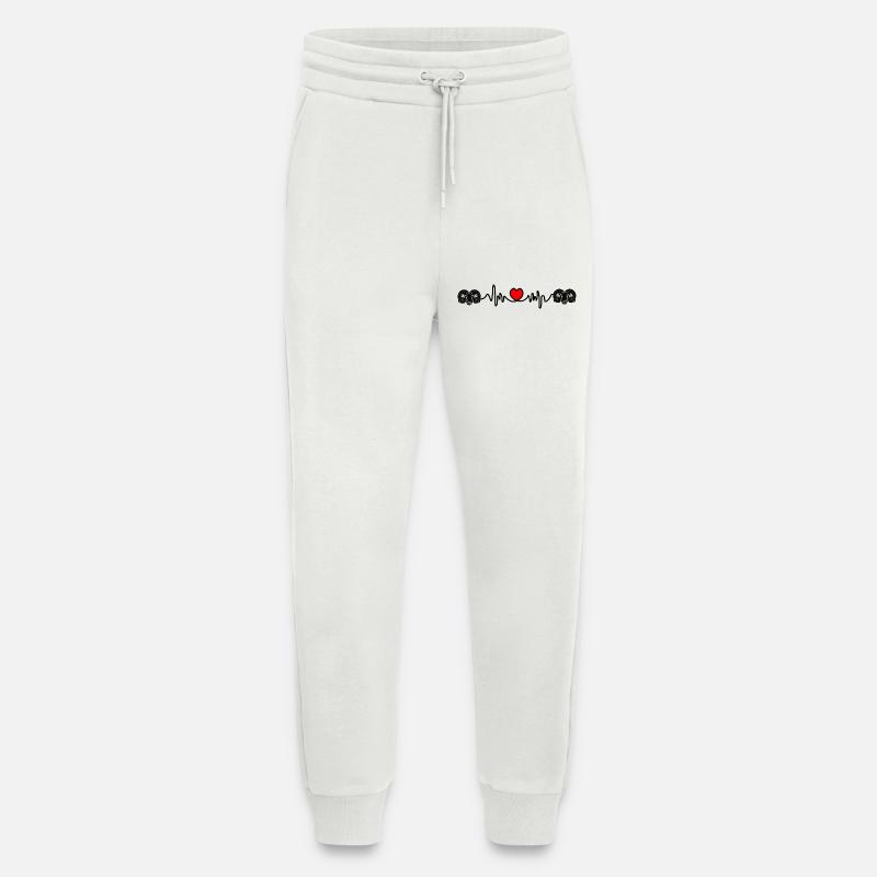 Herzfrequenz Cardio Ram Ram Ram - Jogginghose - made by SPREAD - OFF WHITE