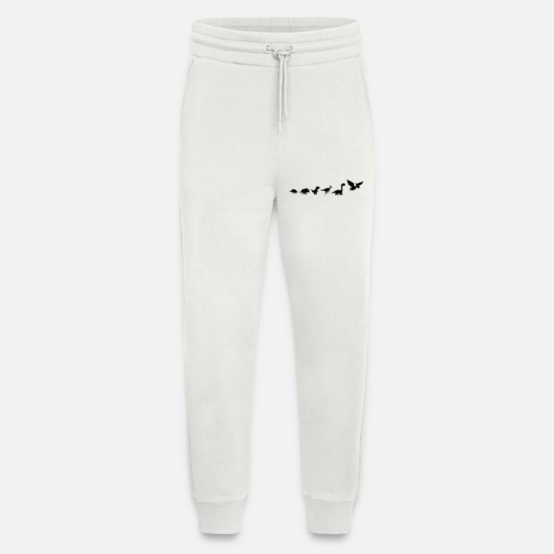 Dinosaur Evolution - Jogging Pants - made by SPREAD  - OFF WHITE