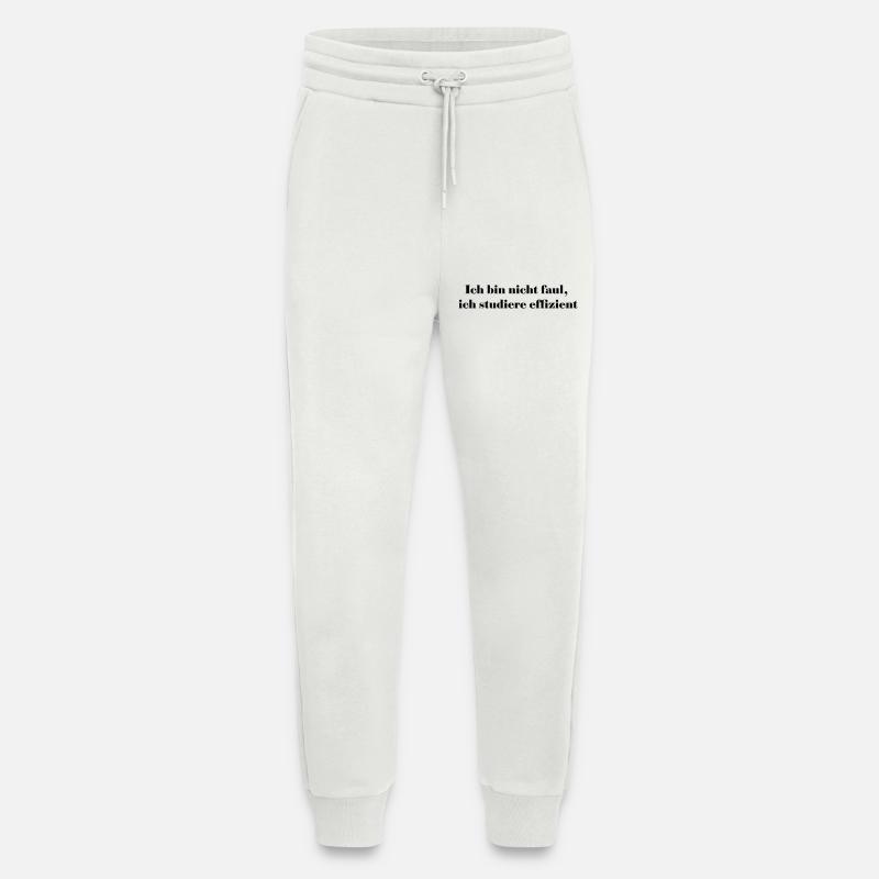 I'm not lazy, I'm studying efficiently - Jogging Pants - made by SPREAD  - OFF WHITE