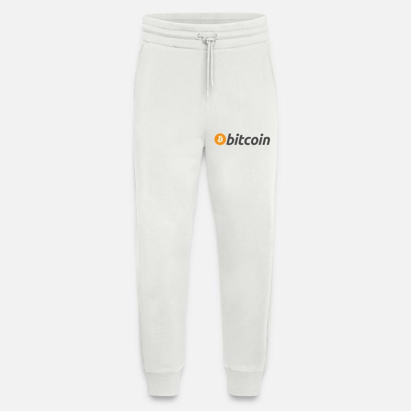 Le bitcoin - Pantalon de jogging bio décontracté fabriqué en UE - OFF WHITE
