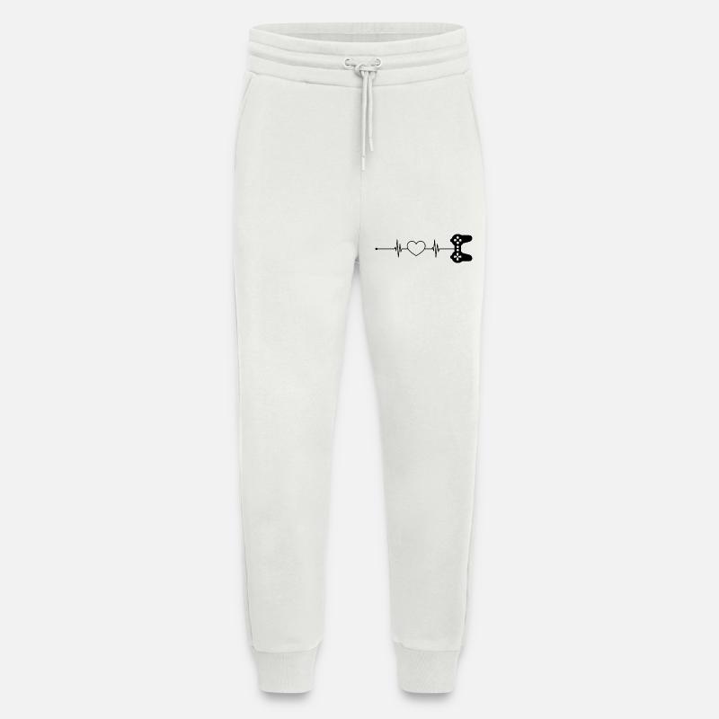 Herzschlag Spiele - Jogginghose - made by SPREAD - OFF WHITE