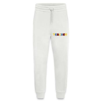 Lehrer bunter Text - Jogginghose - made by SPREAD - OFF WHITE - Vorne