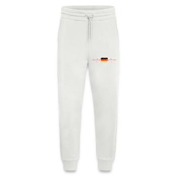 German Flag Heartbeat - Jogging Pants - made by SPREAD  - OFF WHITE - Front