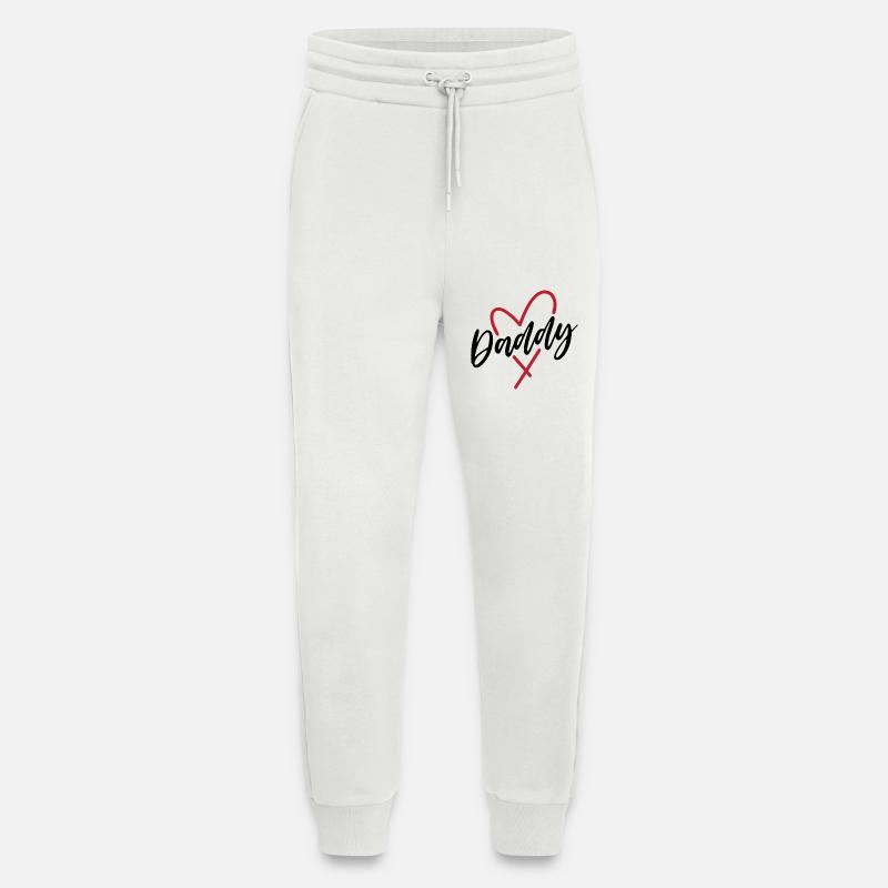Daddy Heart - Jogging Pants - made by SPREAD  - OFF WHITE