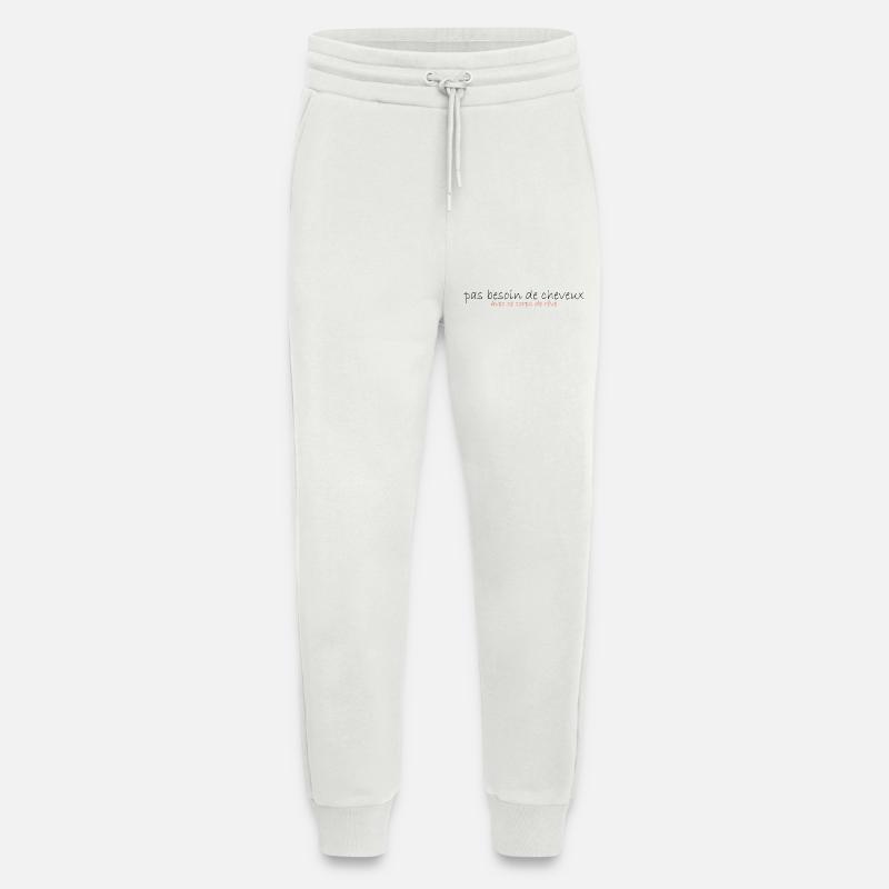 No need for hair - Jogging Pants - made by SPREAD - OFF WHITE