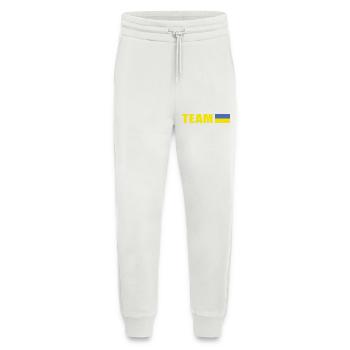 Support Team Ukraine - Jogging Pants - made by SPREAD  - OFF WHITE - Front