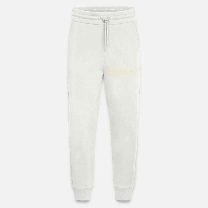 Halloumi - Pantalon de jogging bio décontracté fabriqué en UE - OFF WHITE