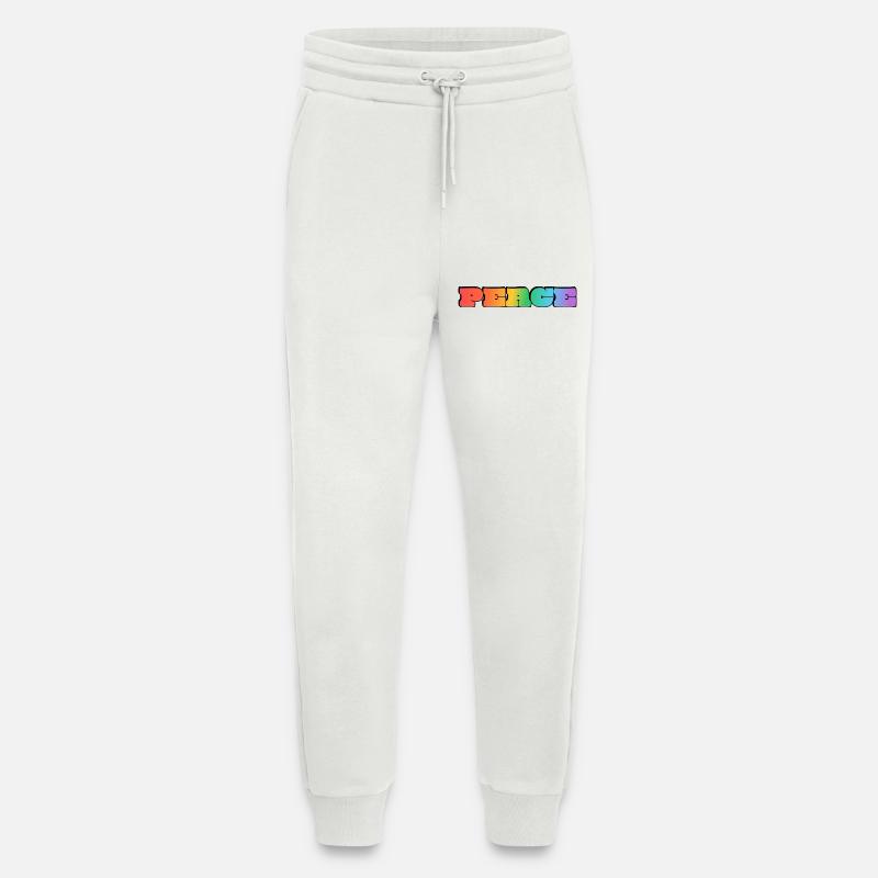 Rainbow Peace  - Jogging Pants - made by SPREAD  - OFF WHITE