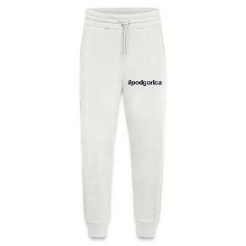 Podgorica Montenegro Hashtag - Jogging Pants - made by SPREAD  - OFF WHITE - Front