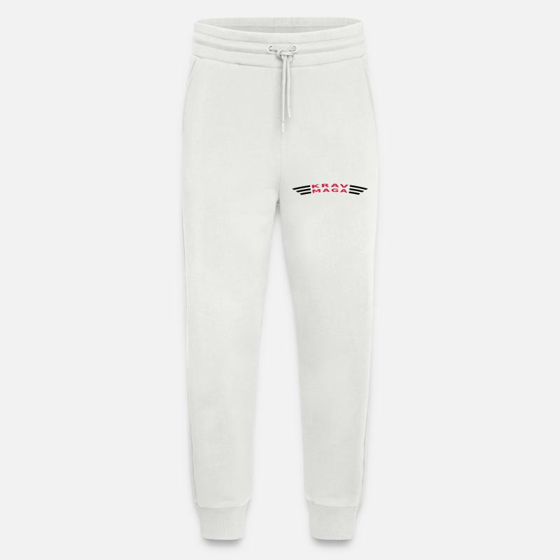 KRAVMAGA curved - Jogging Pants - made by SPREAD - OFF WHITE