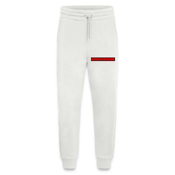 Rectangle loading bar Black Red (100%) - Jogging Pants - made by SPREAD  - OFF WHITE - Front