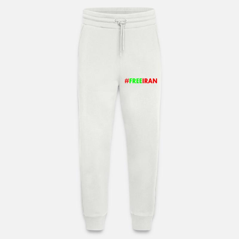 Free iran - Jogginghose - made by SPREAD - OFF WHITE