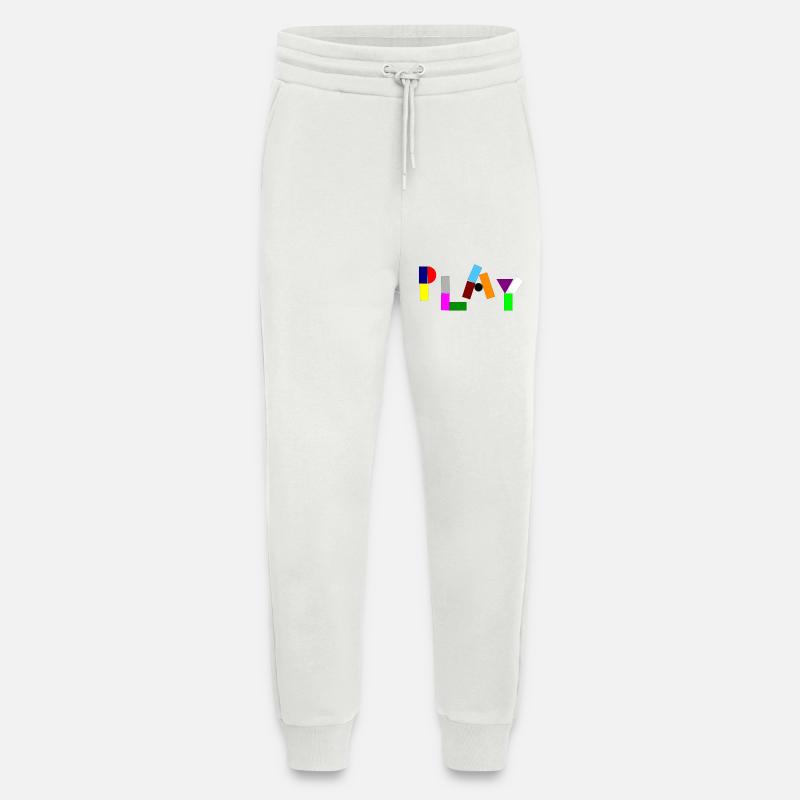 Playing with bricks and blocks - Jogging Pants - made by SPREAD  - OFF WHITE