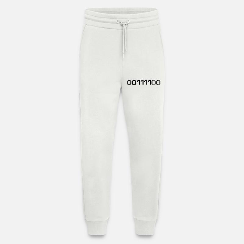 Binary notation - 60 - Jogging Pants - made by SPREAD  - OFF WHITE