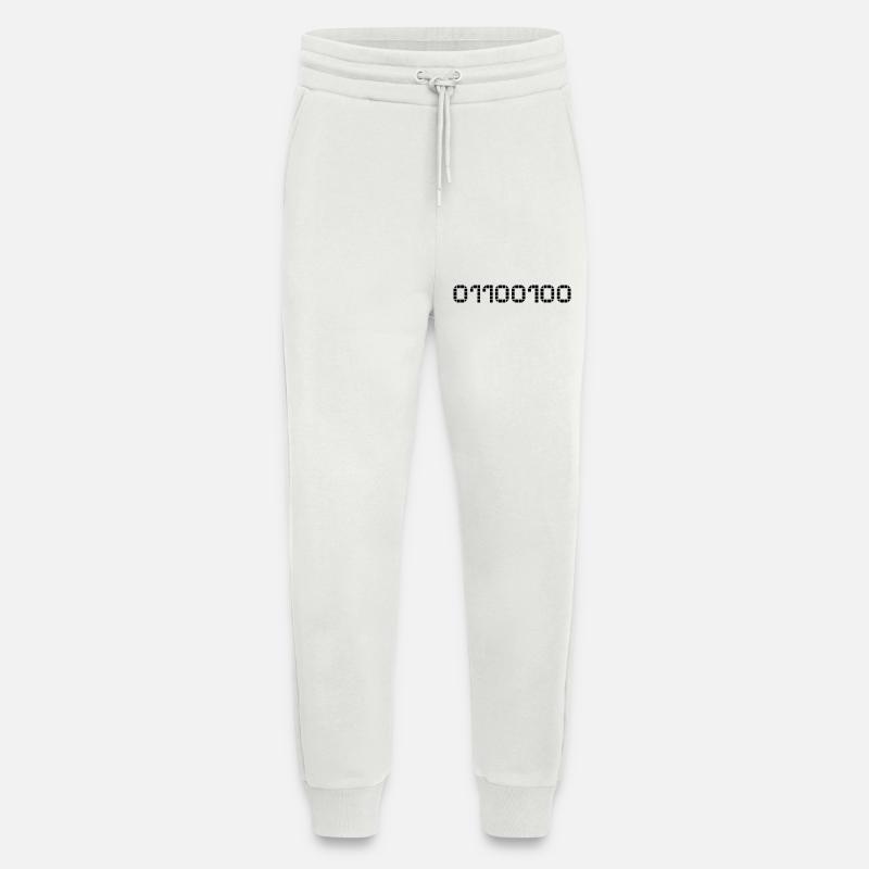 Binary notation - 100 - Jogging Pants - made by SPREAD  - OFF WHITE