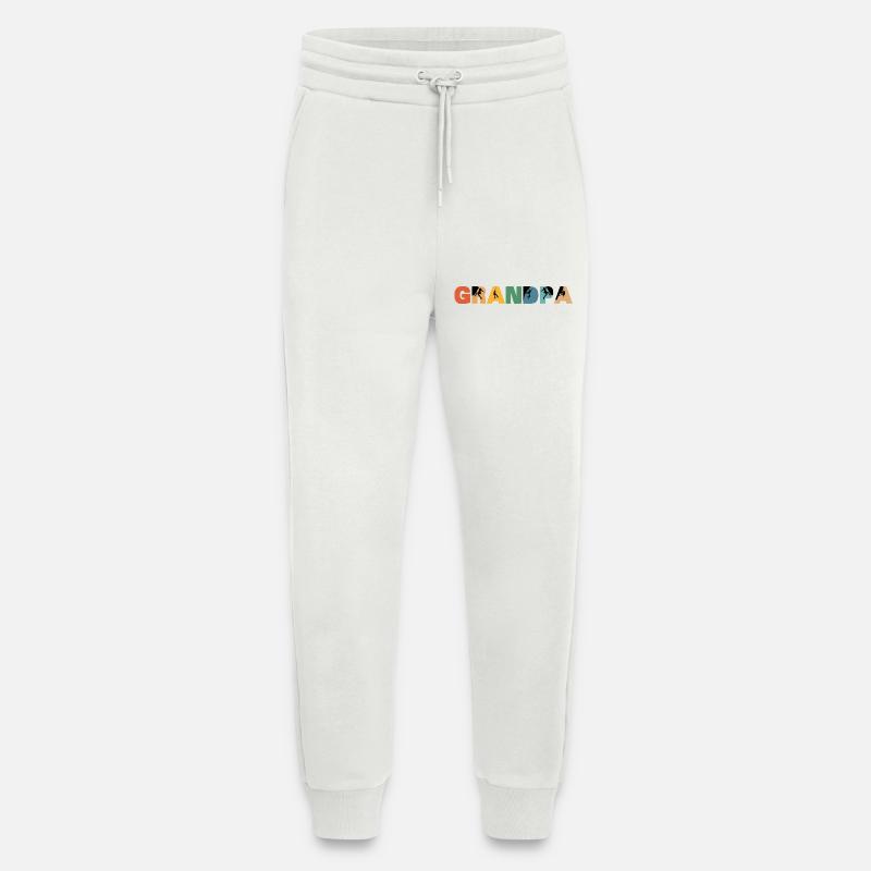 Grimpeur Papi Alpiniste Papi - Pantalon de jogging bio décontracté fabriqué en UE - OFF WHITE