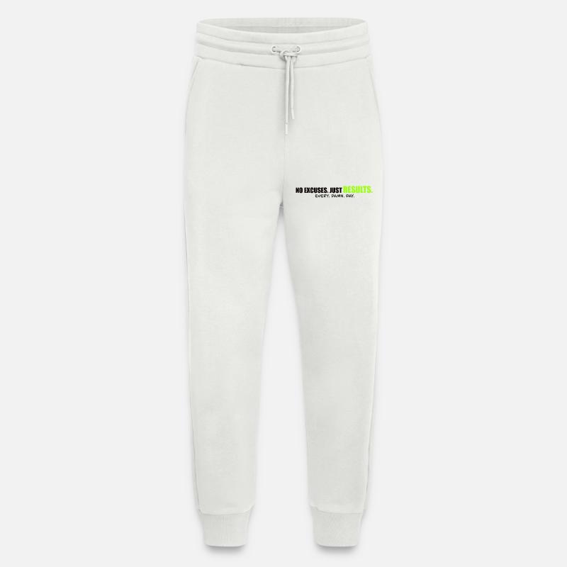 NO EXCUSES - Performance mindset Shirt - Jogginghose - made by SPREAD - OFF WHITE