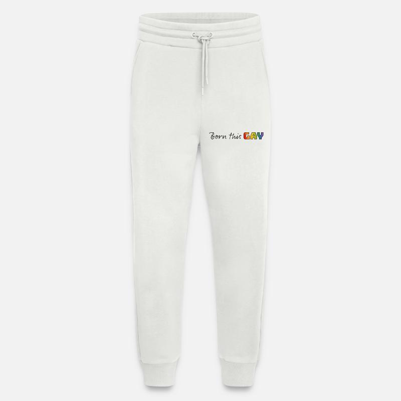 Regenbogen born this gay - Jogginghose - made by SPREAD - OFF WHITE