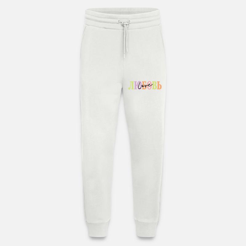 ЛЮБОВЬ - Love - Jogginghose - made by SPREAD - OFF WHITE