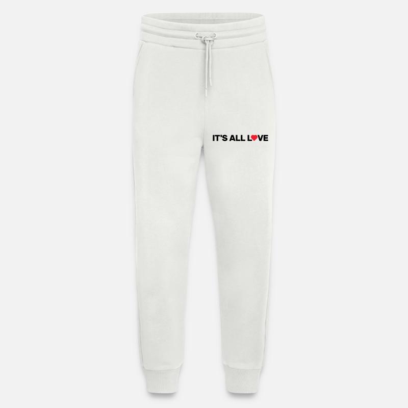 It's All Love - Jogging Pants - made by SPREAD  - OFF WHITE