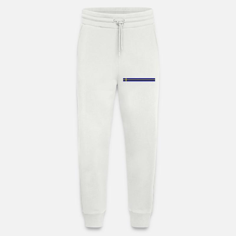 Sweden flag icon - Jogging Pants - made by SPREAD  - OFF WHITE