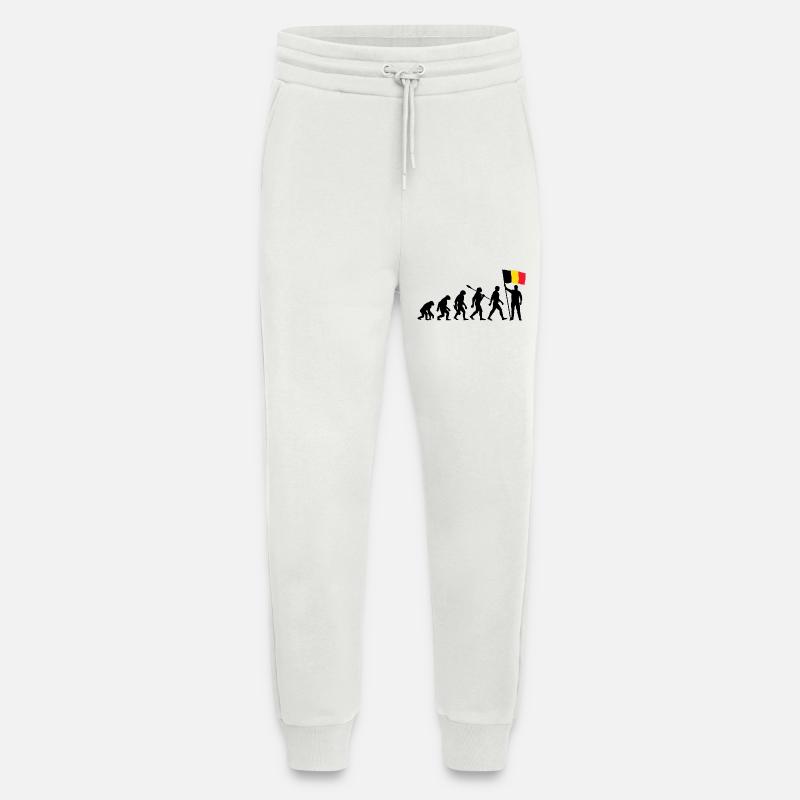 Belgien - Evolution - Flagge - Nation - Jogginghose - made by SPREAD - OFF WHITE