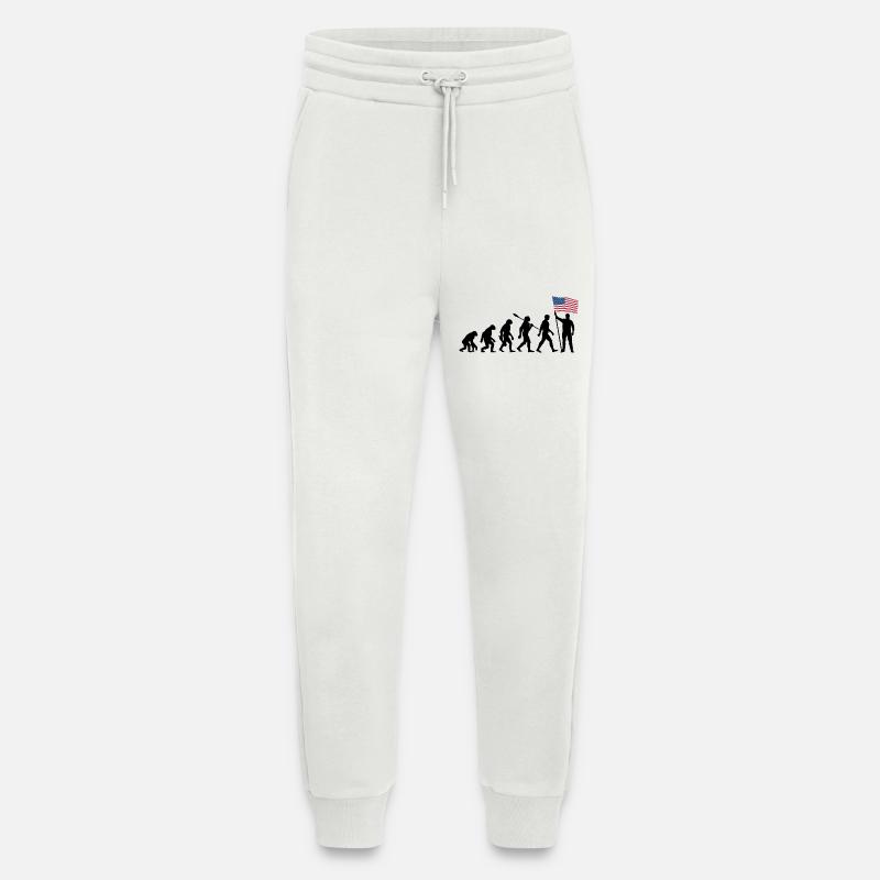 Amerika - USA - Evolution - Flagge - Nation - Jogginghose - made by SPREAD - OFF WHITE