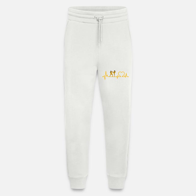 Muay Thai Herzschlag - Jogginghose - made by SPREAD - OFF WHITE