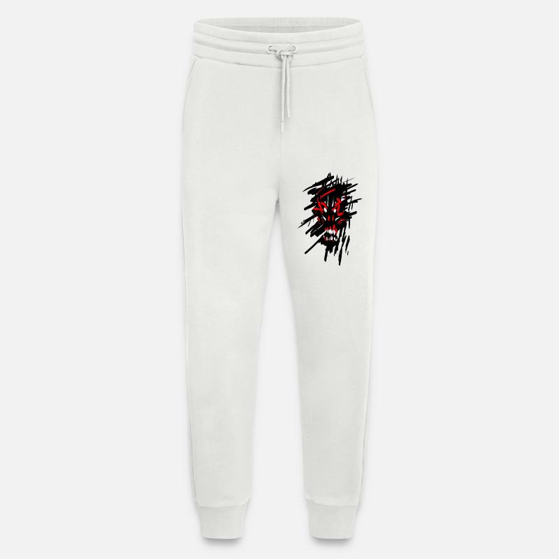 Devil horror graffiti - Jogging Pants - made by SPREAD  - OFF WHITE