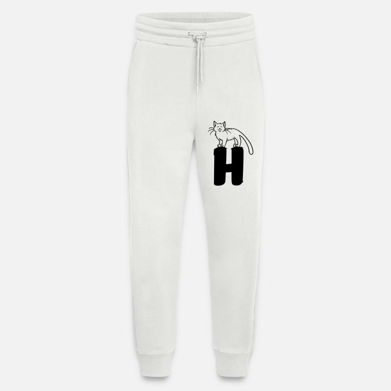 Katze Buchstabe H - Jogginghose - made by SPREAD - OFF WHITE
