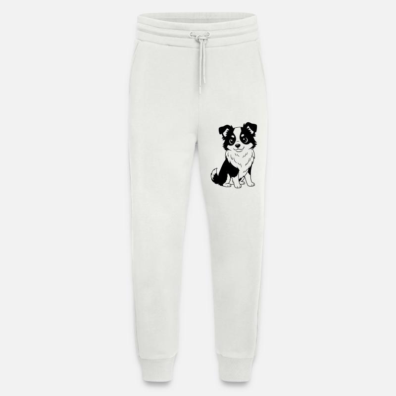 Australian Shepherd - Aussi - schwarzweiß - Jogginghose - made by SPREAD - OFF WHITE