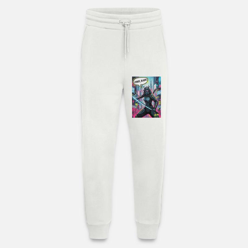 Cyber Samurai Neon Graffiti - Jogginghose - made by SPREAD - OFF WHITE