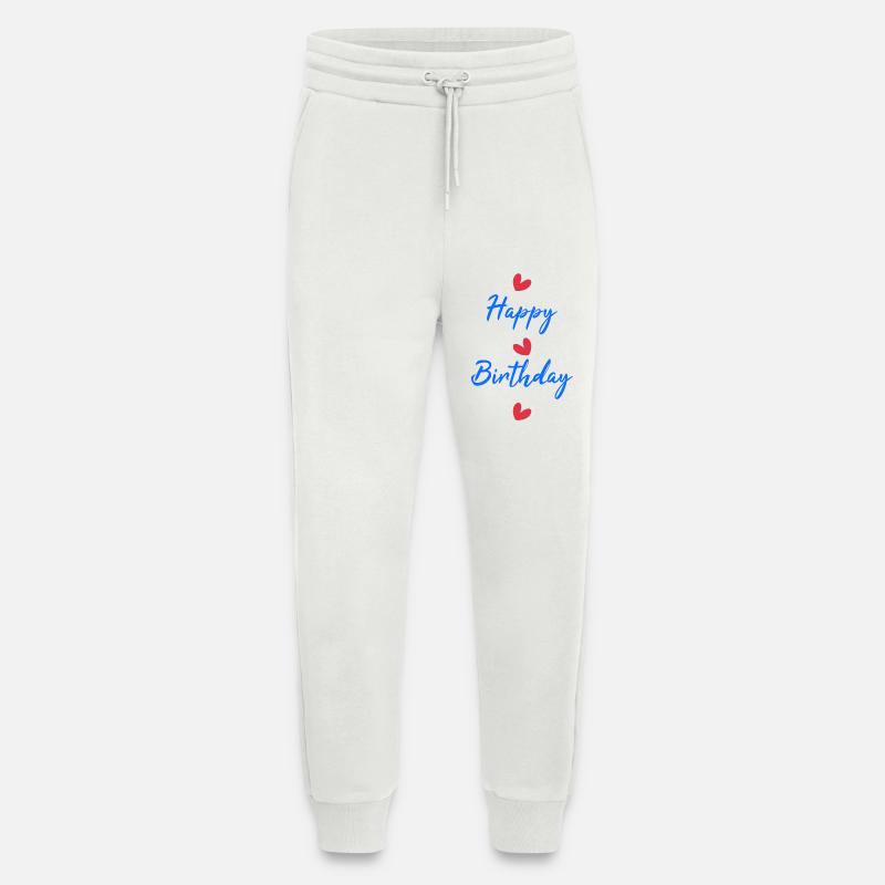 HAPPY BIRTHDAY. HAPPY BIRTHDAY. ANNIVERSARY. - Jogging Pants - made by SPREAD  - OFF WHITE