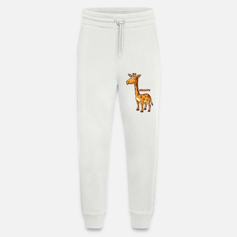 Verspielte Giraffe Illustration - Jogginghose - made by SPREAD - OFF WHITE