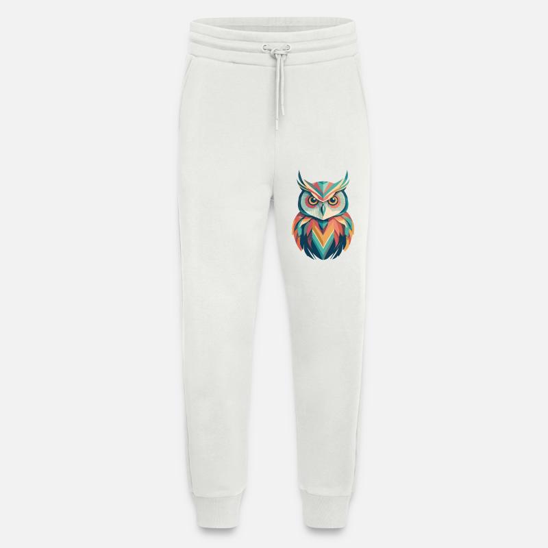Glänzende Eule - Jogginghose - made by SPREAD - OFF WHITE