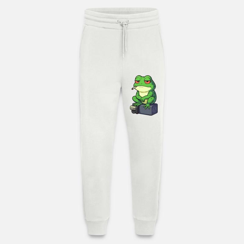 Frosch Entspann dich mit einer Zigarette - Jogginghose - made by SPREAD - OFF WHITE