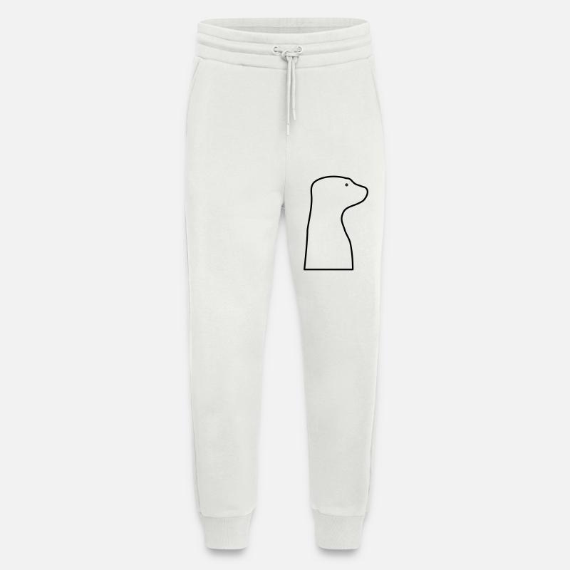 Suricate - Pantalon de jogging bio décontracté fabriqué en UE - OFF WHITE