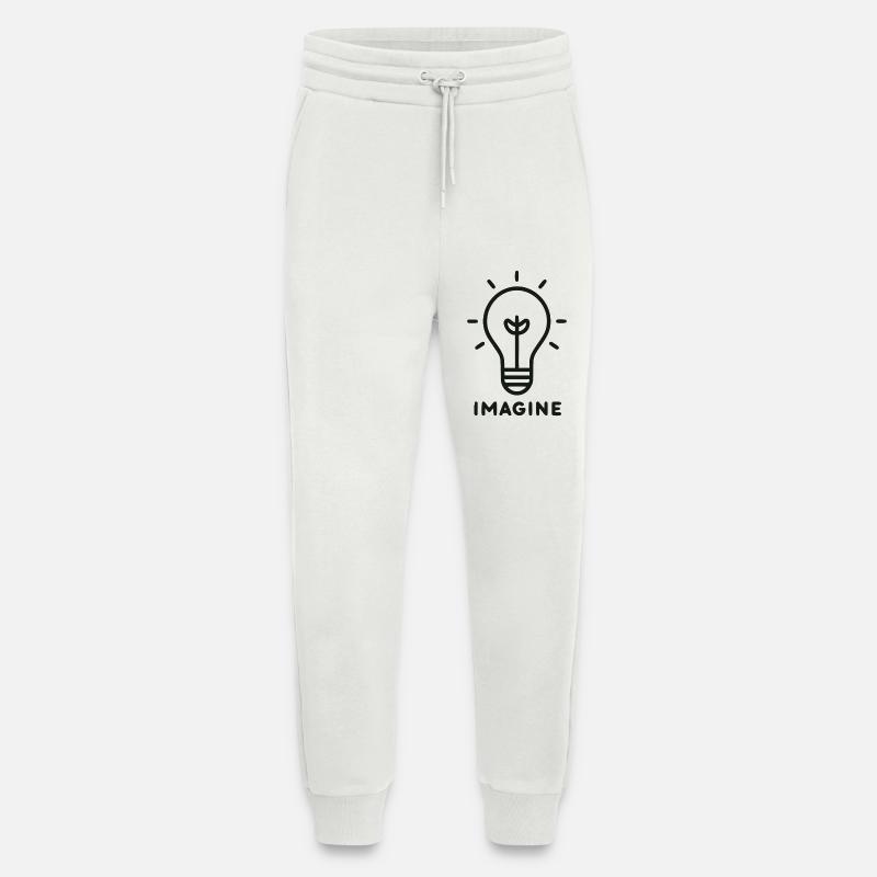 Light Idea Spark Icon - Jogging Pants - made by SPREAD  - OFF WHITE
