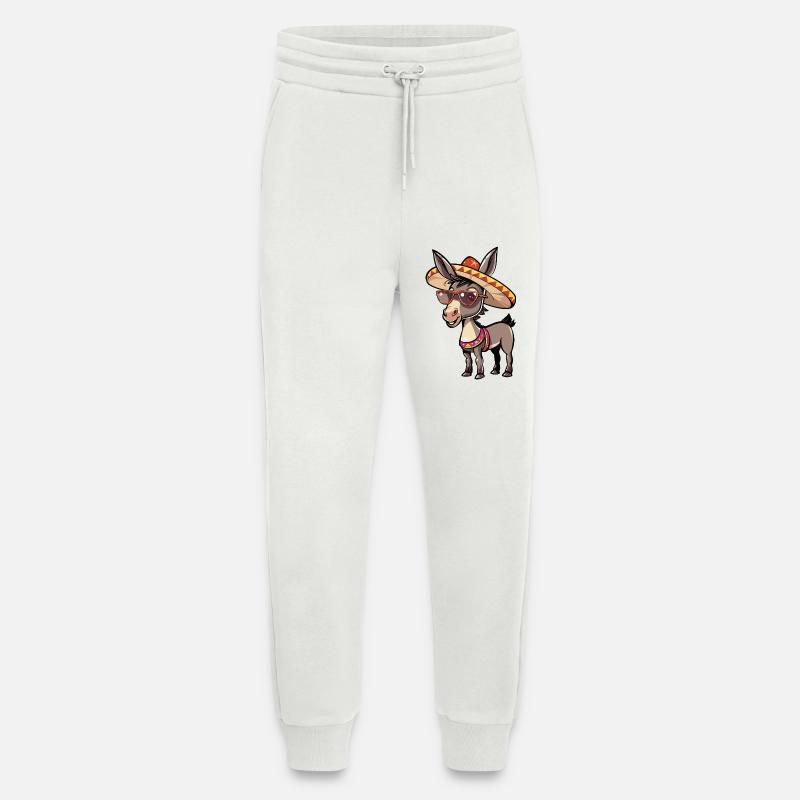 Donkey Funny Sombrero - Jogging Pants - made by SPREAD - OFF WHITE