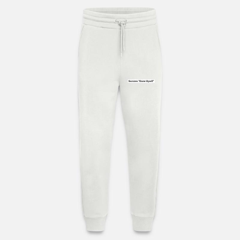 Socrates Quote - Jogginghose - made by SPREAD - OFF WHITE