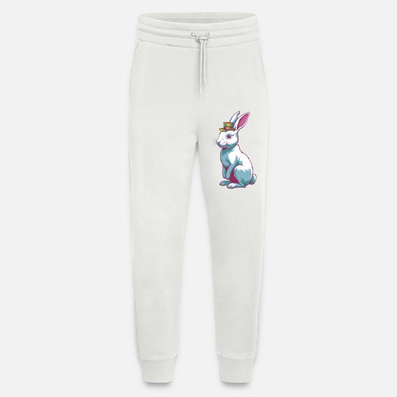 Hase mit Hut - Jogginghose - made by SPREAD - OFF WHITE