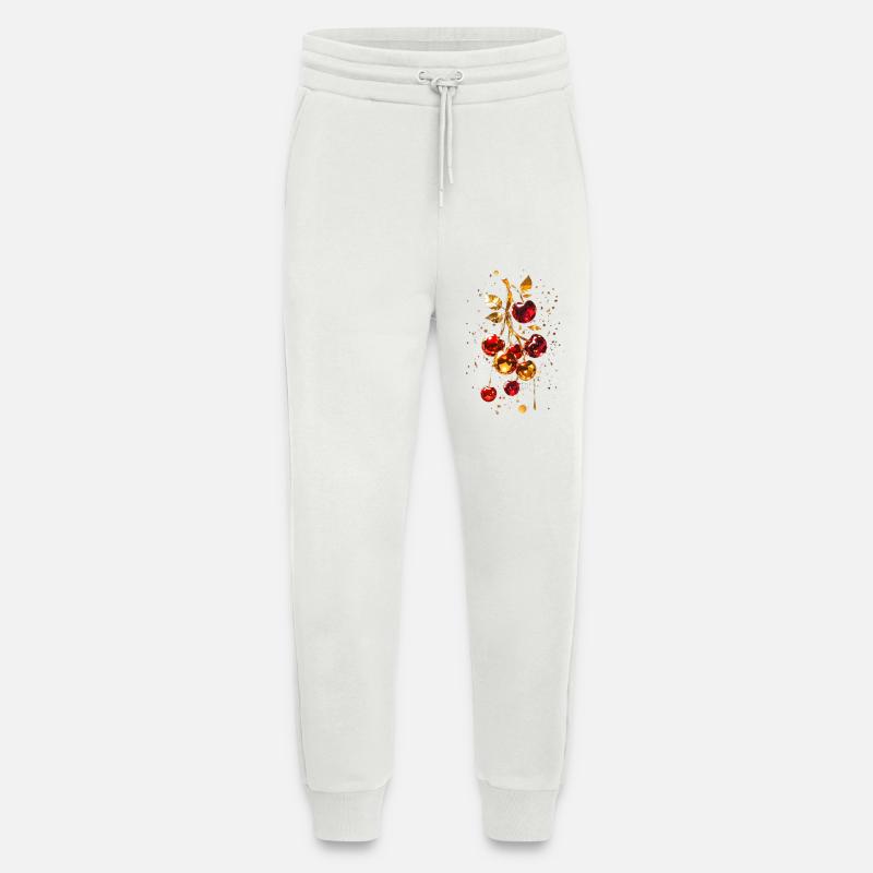 Kirschen mit Gold - Jogginghose - made by SPREAD - OFF WHITE