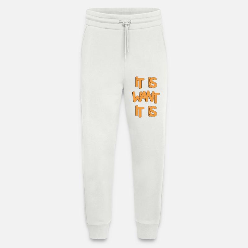Ausdrucksstarkes, mutiges Typografie-Design - Jogginghose - made by SPREAD - OFF WHITE